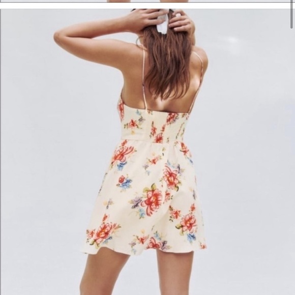 Zara floral linen mini dress - Picture 2 of 8